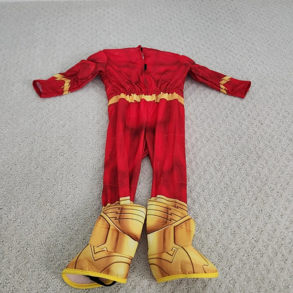 DC Comics The Flash Muscle Chest Costume Toddler Boys Size 2T